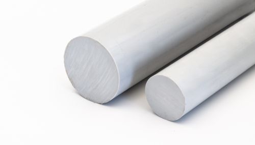 PET LF Rundstang extruderet Lysegrå - 