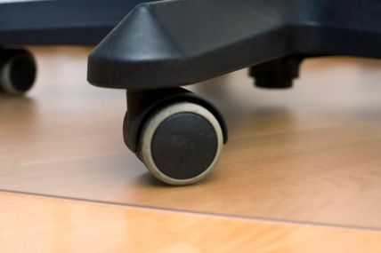 PVC Homemat kontorstoleunderlag - til hårde gulve og tæpper med lav luv -  1200 x 750 mm. - 