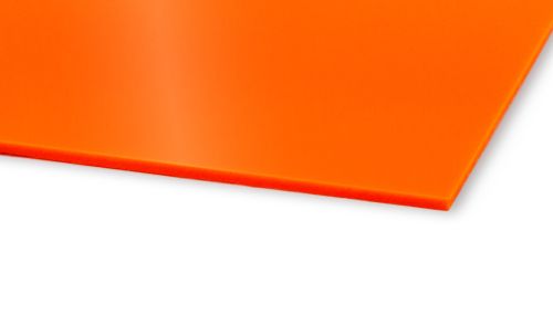 Plexiglas støbt orange 2H02 SK-Folie 3.050 x 2.030 x 3 mm - 