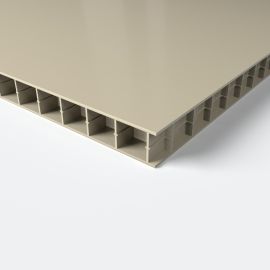 Polystone&reg; P CubX&reg; PP Multiwall / ribbeplade gr&aring; - 