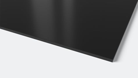 K&ouml;madur ES Plade sort 913 blank - PVC