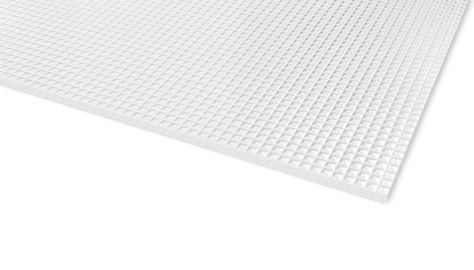 Plexiglas XT Textures klar 0A000 Z Pyramide Struktur 3.050 x 1.650 x 3 mm - PMMA